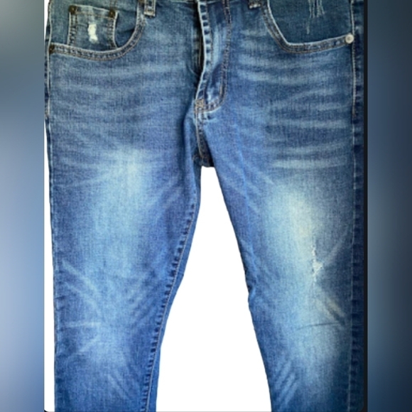 👖 Aeropostale Men's Super Skinny Jeans 30x30 Acid Wash Denim Edgy Cool Streetwe - Picture 4 of 8